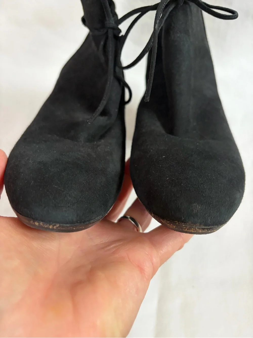A. Soliani suede leather heeled ankle boots Black Size 36